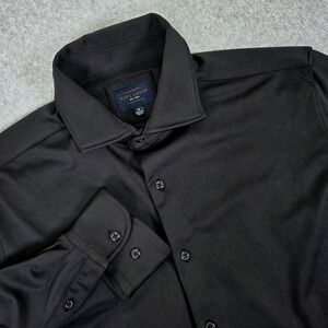 Marc Asher New York Men's Medium Performance Stretch Button Down Shirt Black